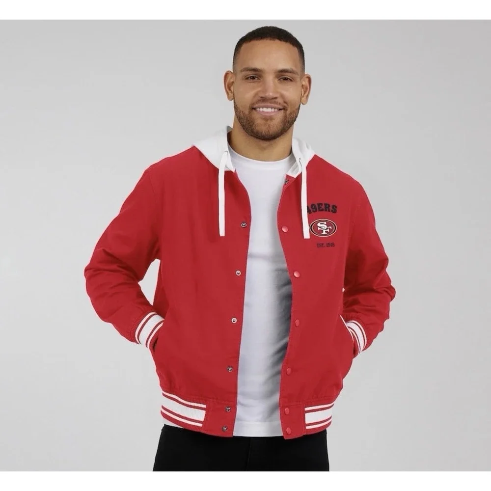 Darius Rucker Collection x Fanatics SF 49ers Full-Snap Hoodie Jacket – Size XL - Picture 10 of 11